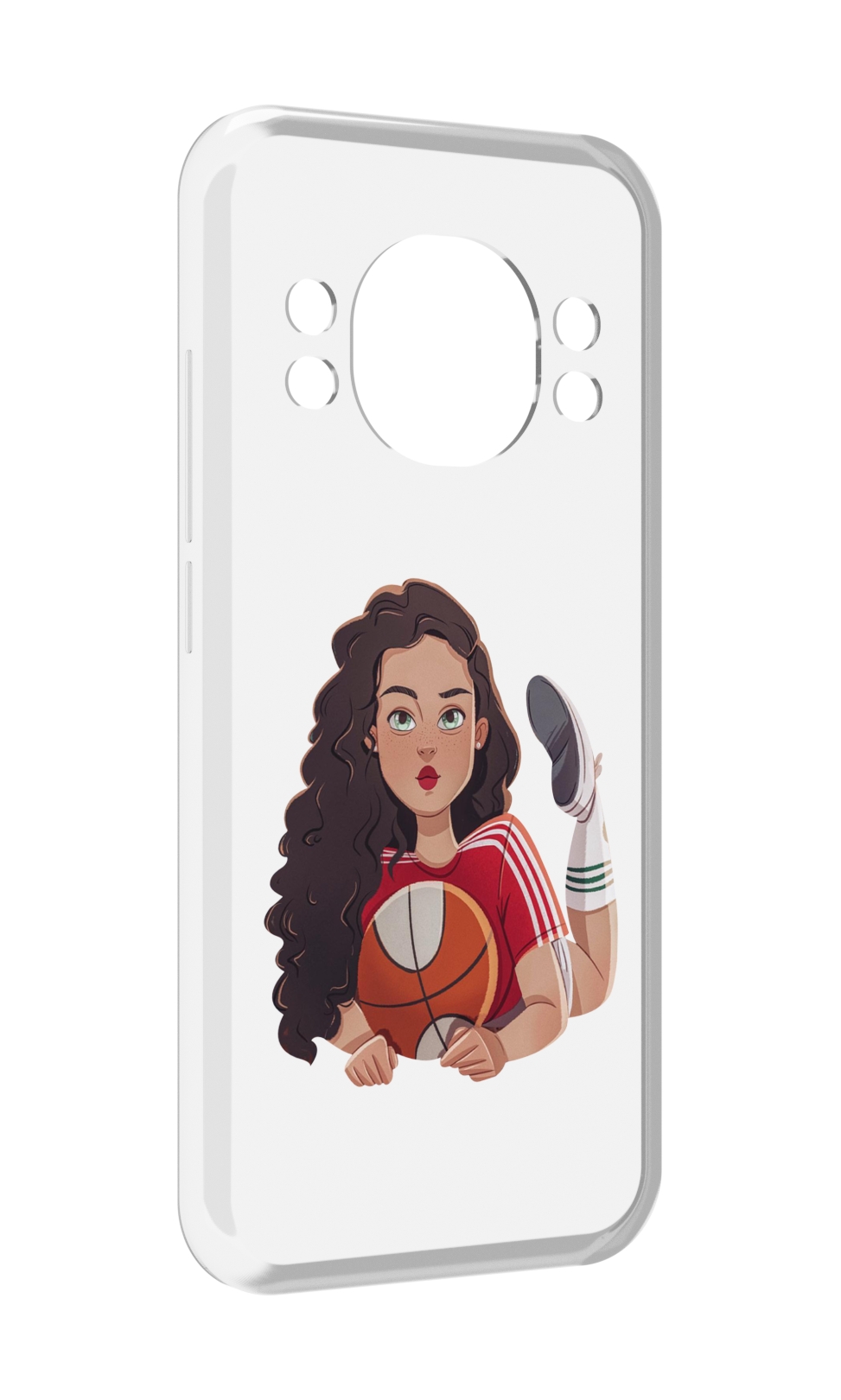 

Чехол MyPads Баскетболитска-в-гольфах женский для Doogee S98 / S98 Pro, Прозрачный, Tocco