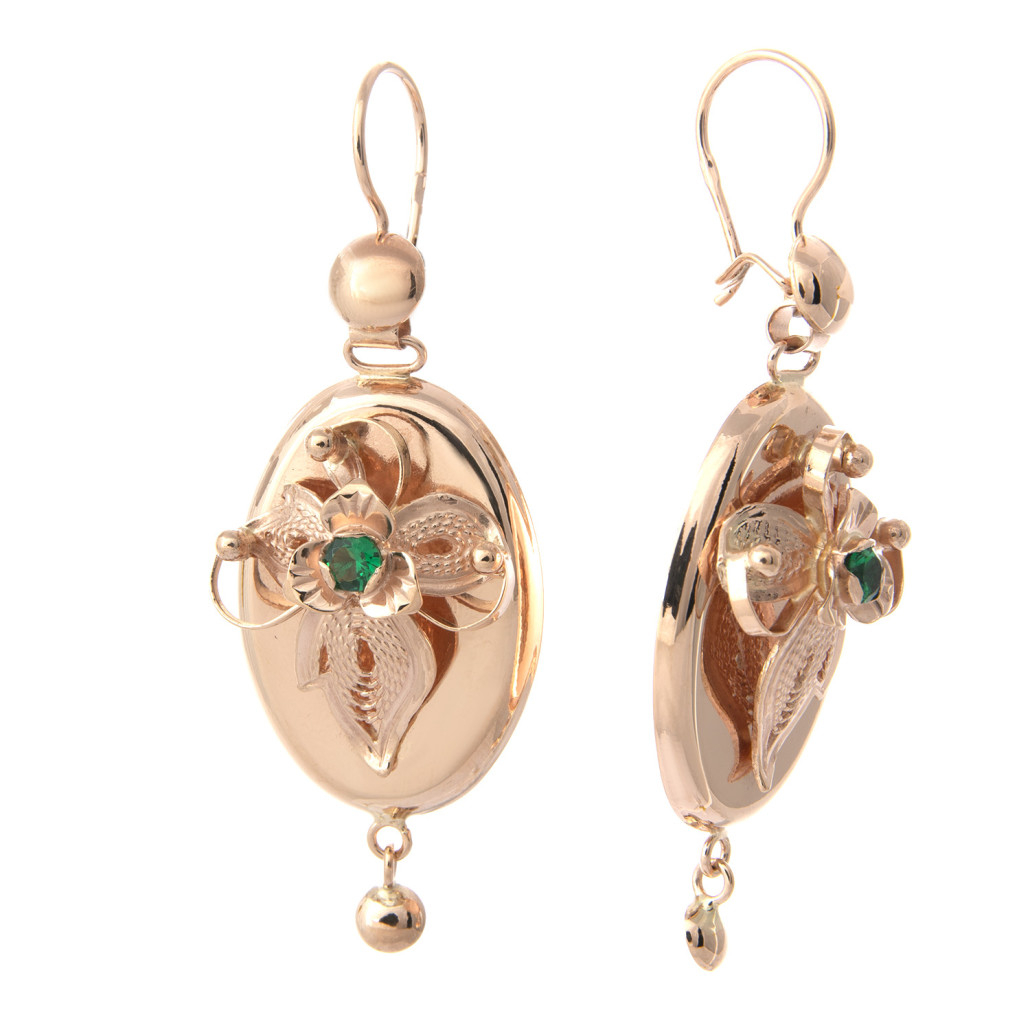 

Серьги из красного золота с корундом Золото Дисконт 00-13ф, 00-13ф