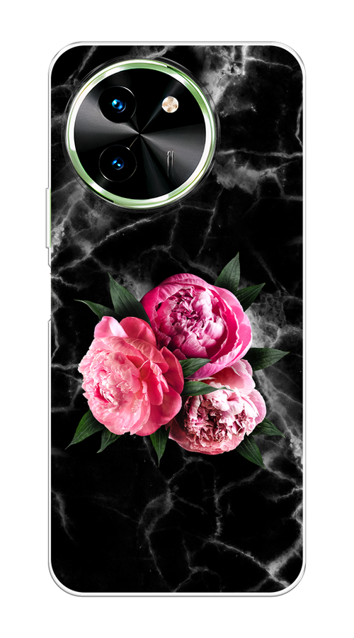 

Чехол на Vivo T3x/Y38 5G "Букет на черном мраморе", Черный;серый;розовый;зеленый;белый, 2610750-1