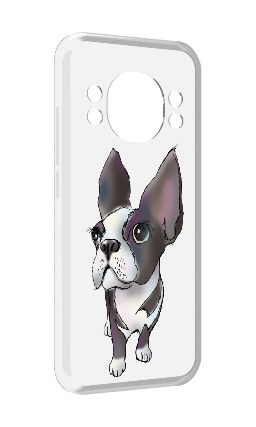 

Чехол MyPads Бульдожка для Doogee S98 / S98 Pro, Прозрачный, Tocco
