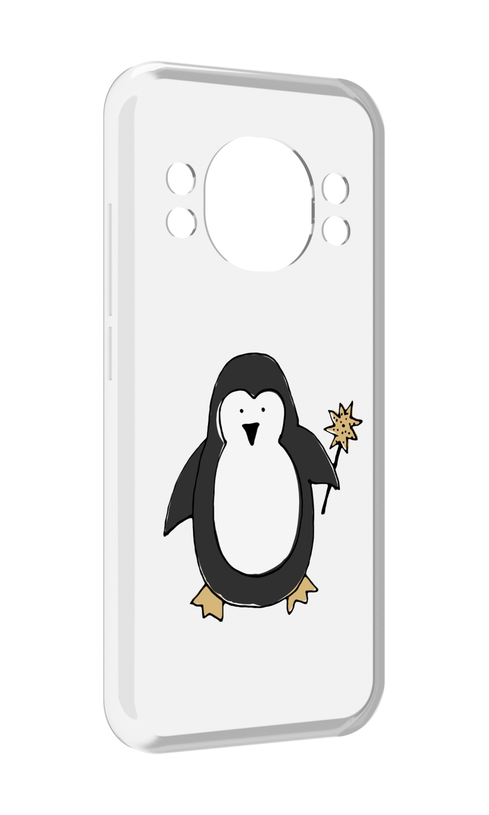 

Чехол MyPads Волшебный пингвин для Doogee S98 / S98 Pro, Прозрачный, Tocco