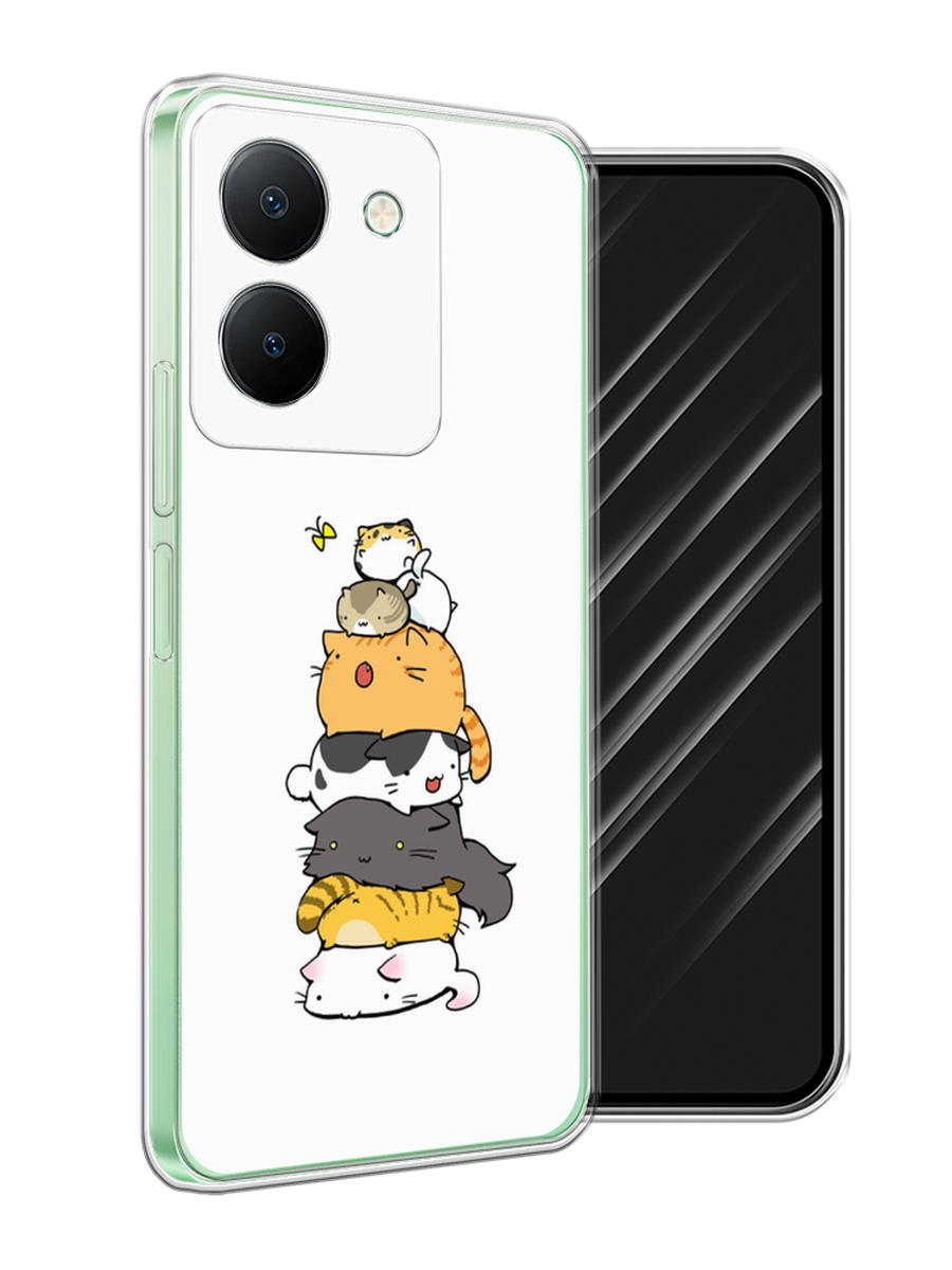 

Чехол Awog на Vivo Y27S "Бутерброд из котиков", Коричневый;белый;серый, 269750-1