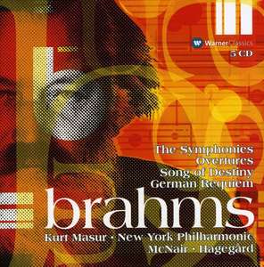 

Brahms: Symphonies Nos 1 - 4, Overtures & Schicksalslied, Requiem, 5 CD