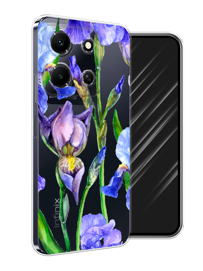 

Чехол Awog на Infinix Note 30i "Синие ирисы", Фиолетовый;голубой;зеленый, 3104350-8