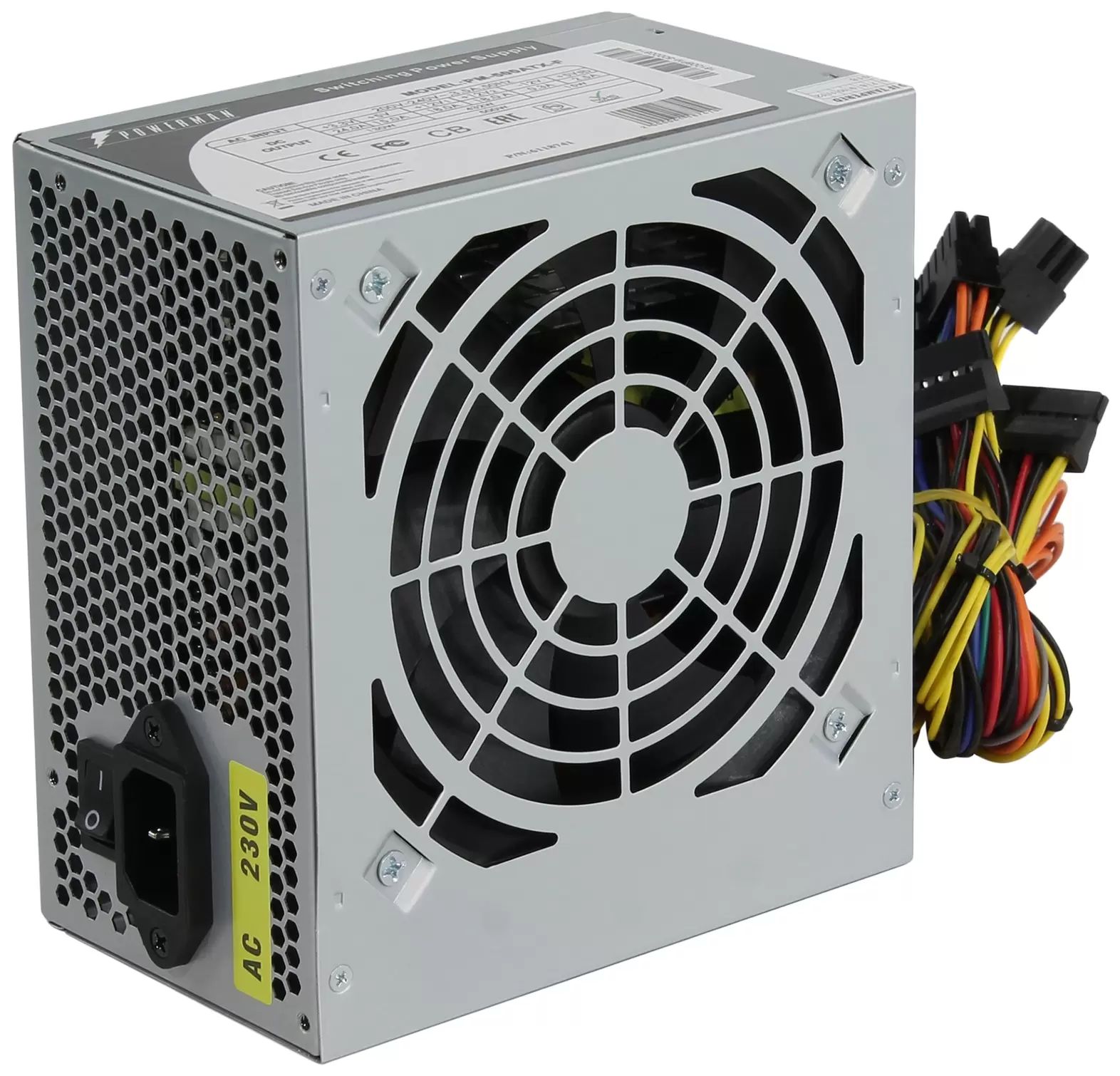 Блок питания Powerman 500W (PM-500ATX-F) 100043136889 серебристый