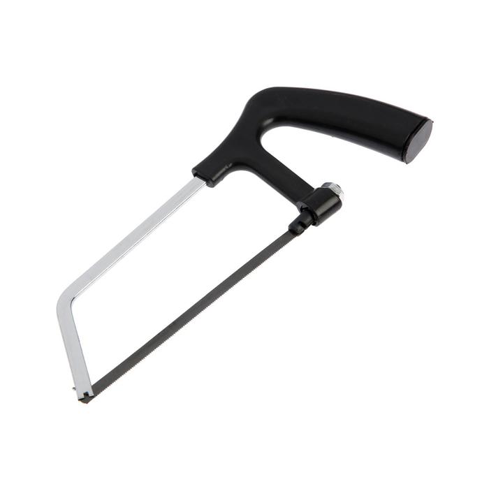 Ножовка по металлу ТУНДРА, хромированная, пластиковая рукоятка, 150 мм ножовка по металлу 300 мм