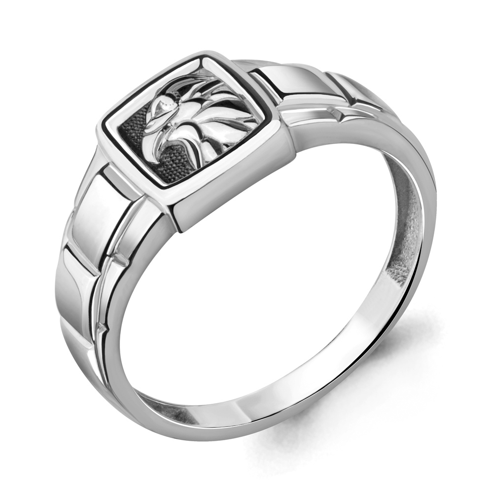 

Кольцо печатка из серебра р. 21 Aquamarine 54687_925_р, 54687_925_р