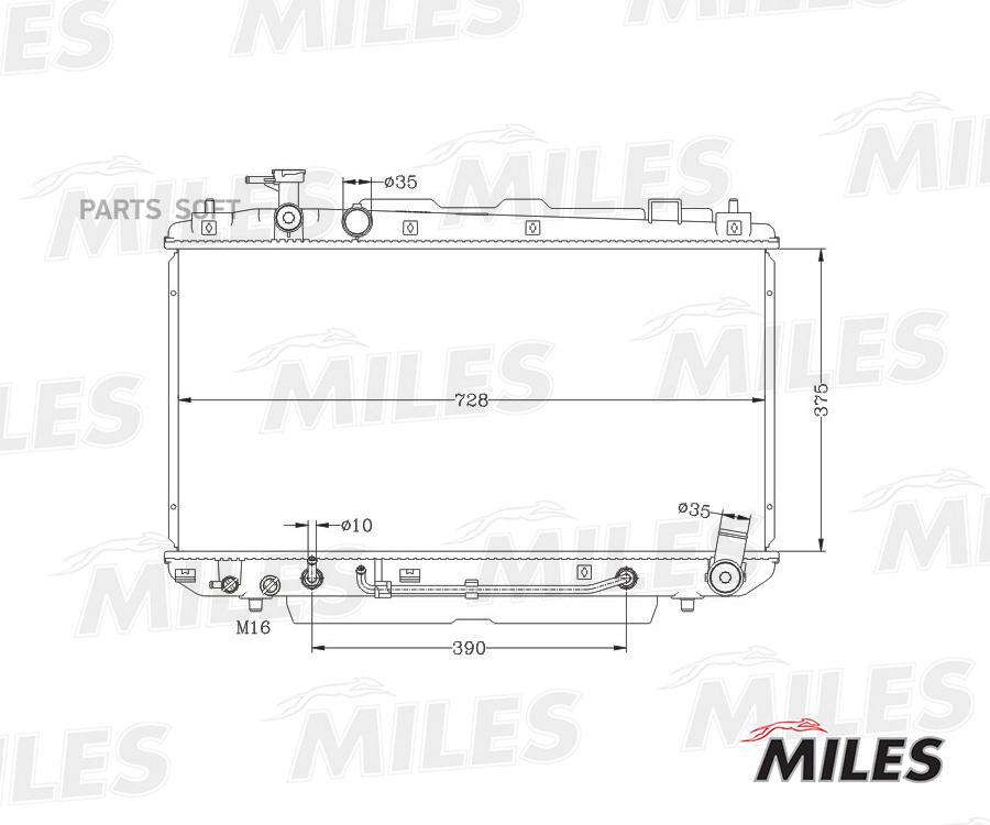 

MILES Радиатор MILES acrb129