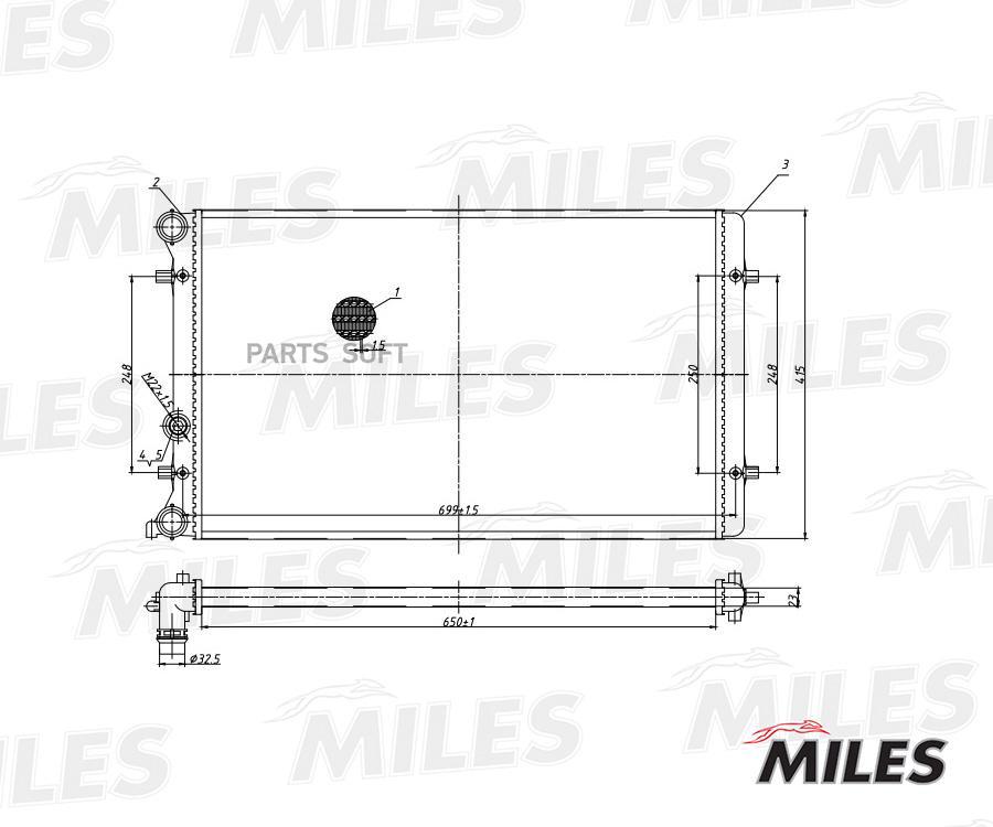 

MILES Радиатор MILES acrm016