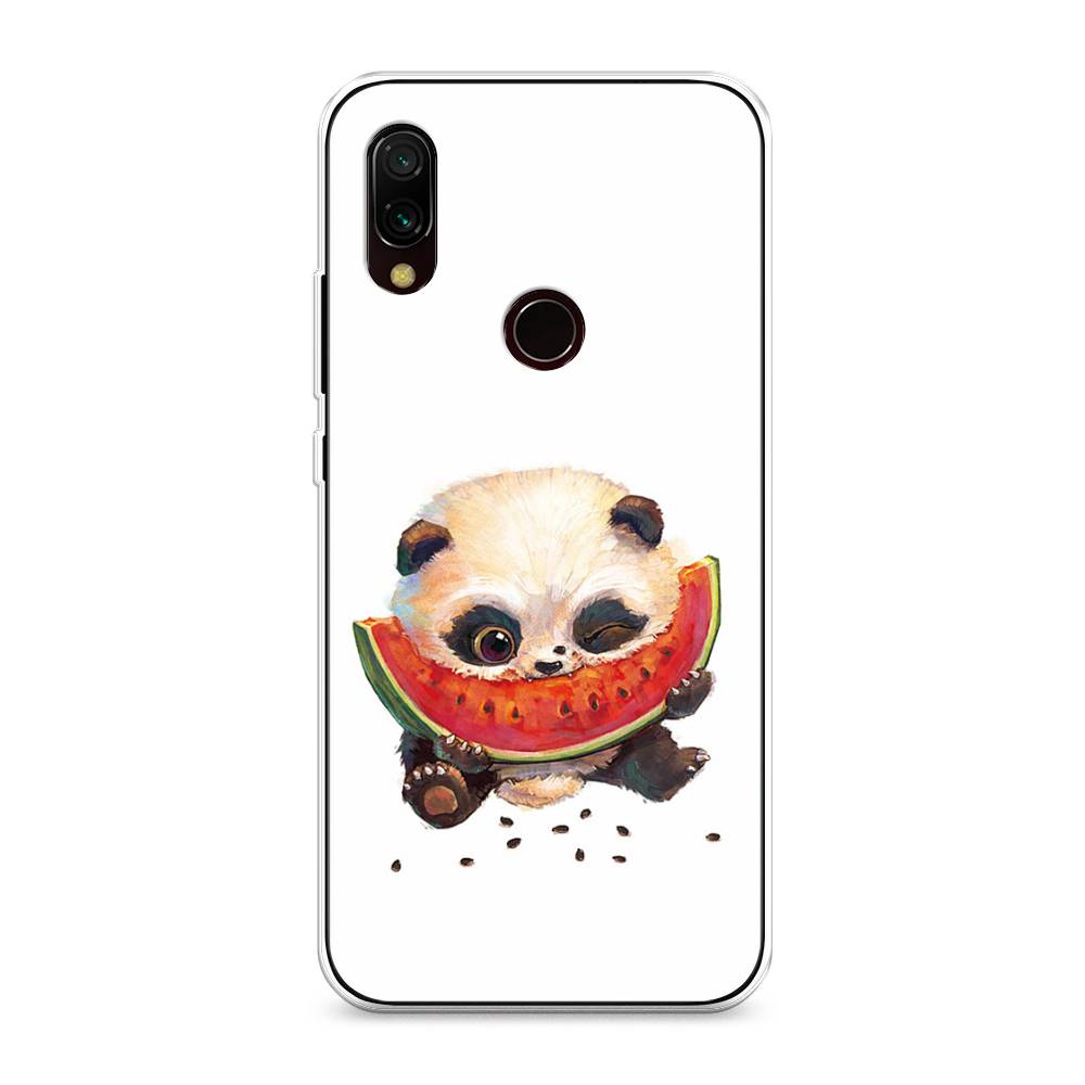 

Чехол Awog на Xiaomi Redmi 7 "Малыш панды с арбузом", Разноцветный, 35050-1