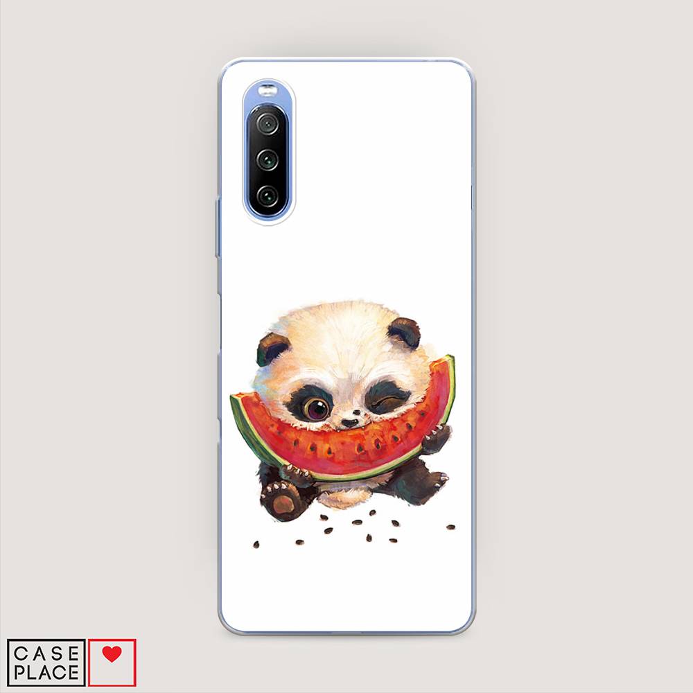 

Чехол Awog на Sony Xperia 10 III "Малыш панды с арбузом", Разноцветный, 54950-1