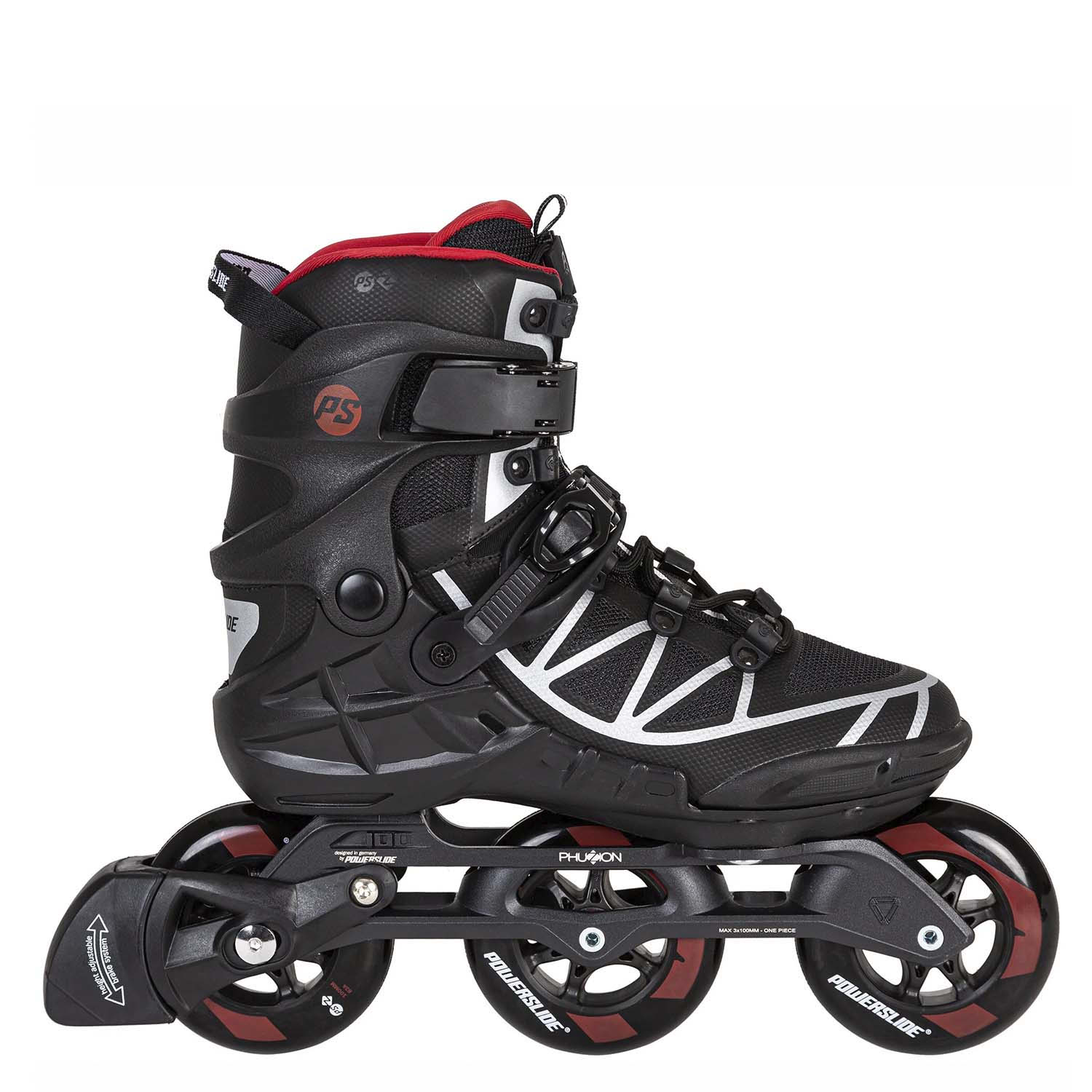 Роликовые Коньки Powerslide Phuzion Argon 100 BlackGrey Eur44 2024 25764₽