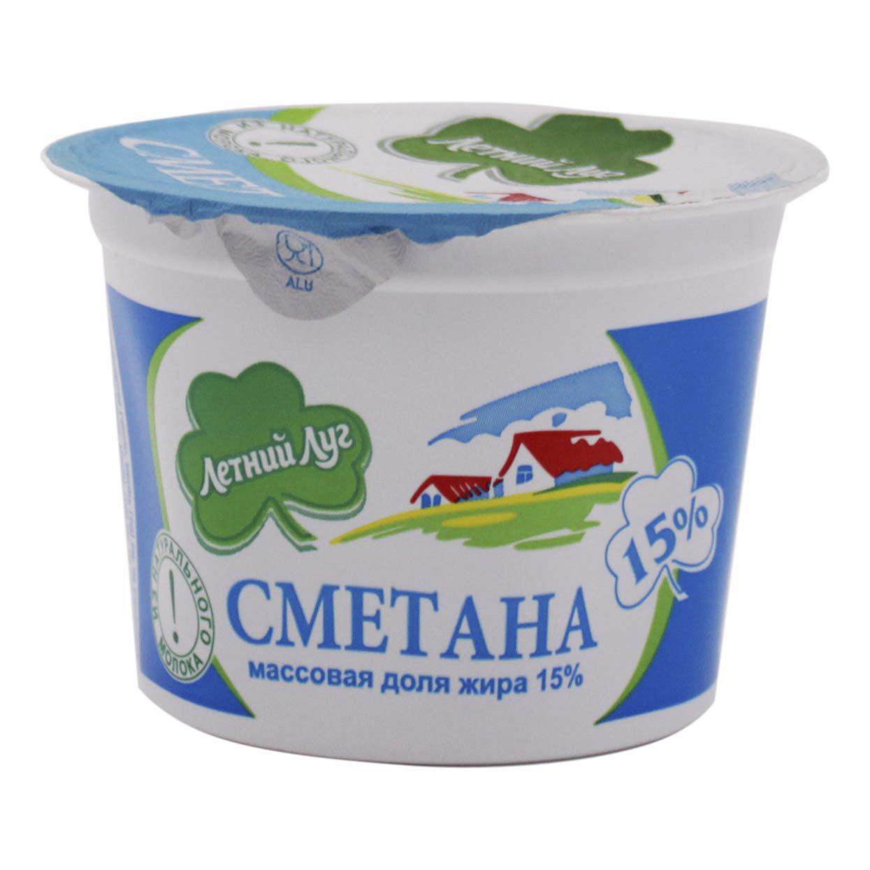 

Сметана Летний Луг 15% бзмж 200 мл