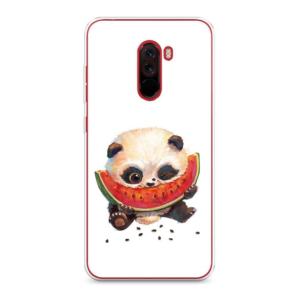 

Чехол Awog на Xiaomi Pocophone F1 "Малыш панды с арбузом", Разноцветный, 34450-1