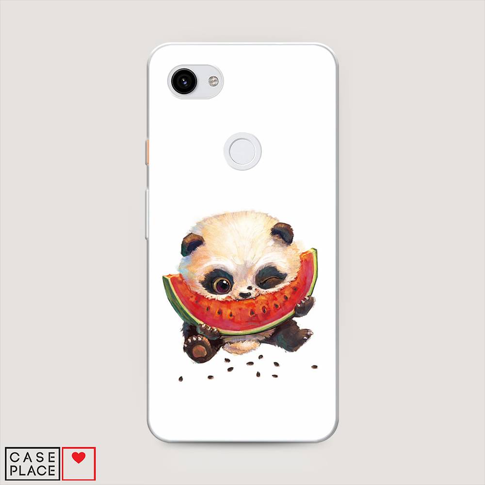 

Чехол Awog на Google Pixel 3A XL "Малыш панды с арбузом", Разноцветный, 270450-1
