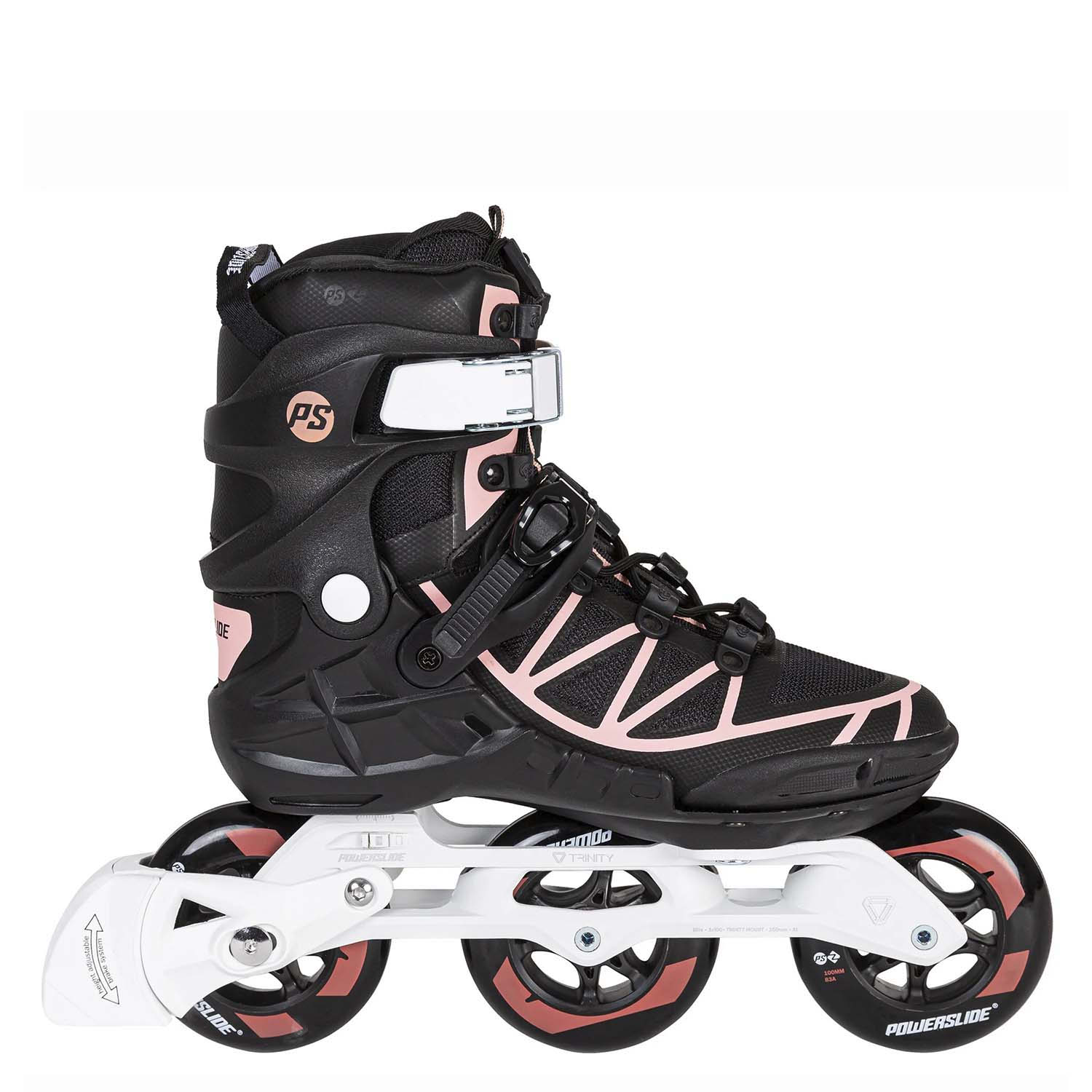 

Роликовые Коньки Powerslide Phuzion Argon 100 White/Coral (Eur:39) 2024, Phuzion Argon