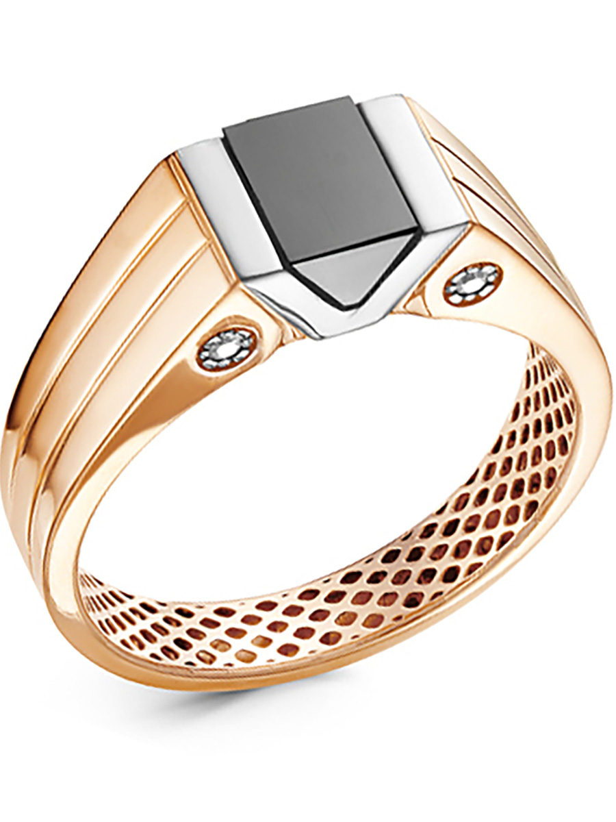 

Кольцо из желтого золота с фианитом р. 20 ЯХОНТ Ювелирный 195701, 195701