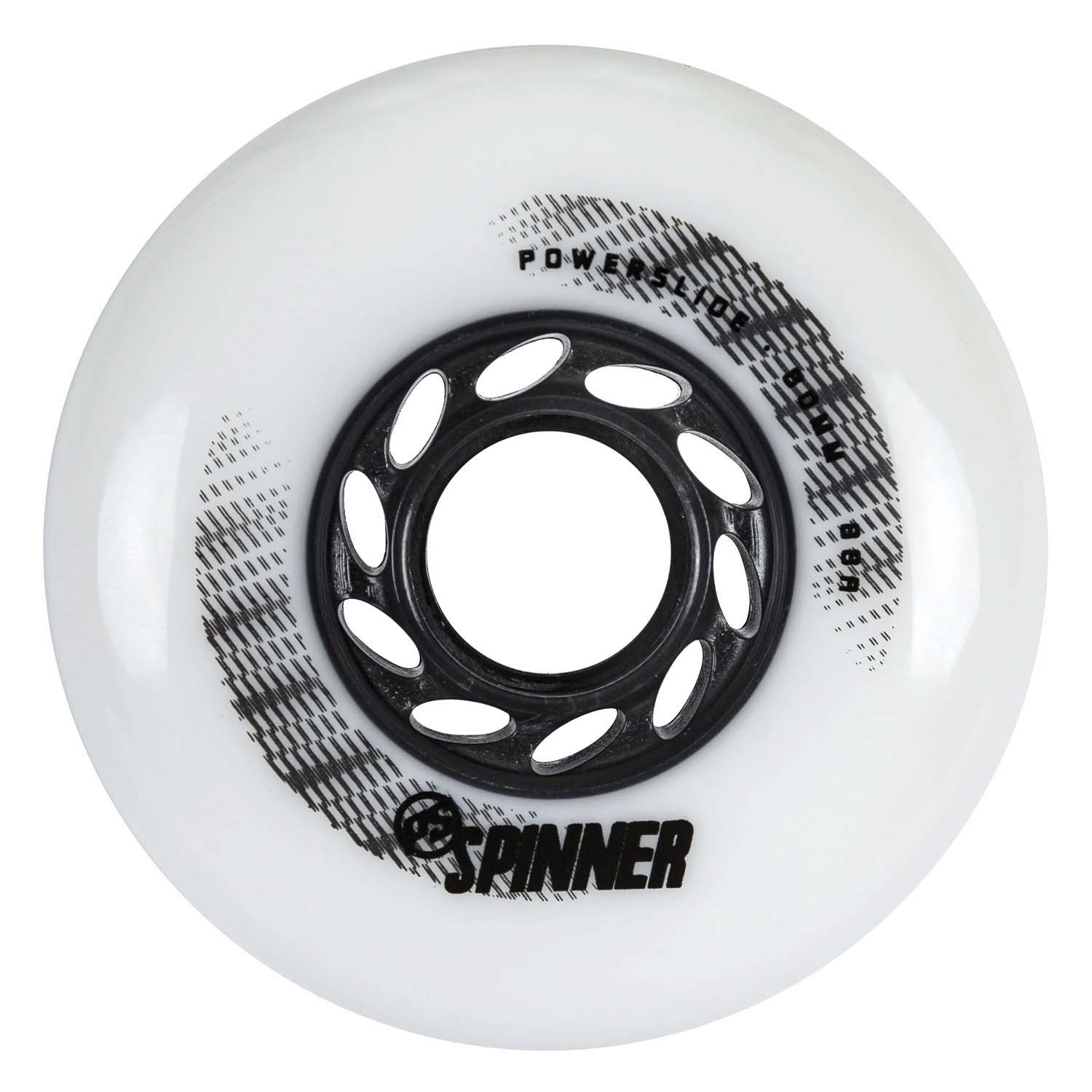 Комплект Колёс Для Роликов Powerslide Spinner 80/88A, 4-Pack Black/White (Б/Р) 2024