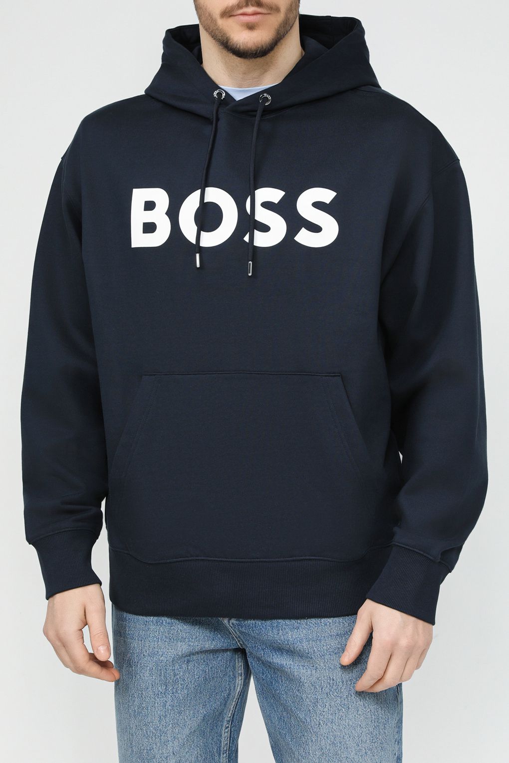 Худи мужское BOSS 50496661 синее 2XL