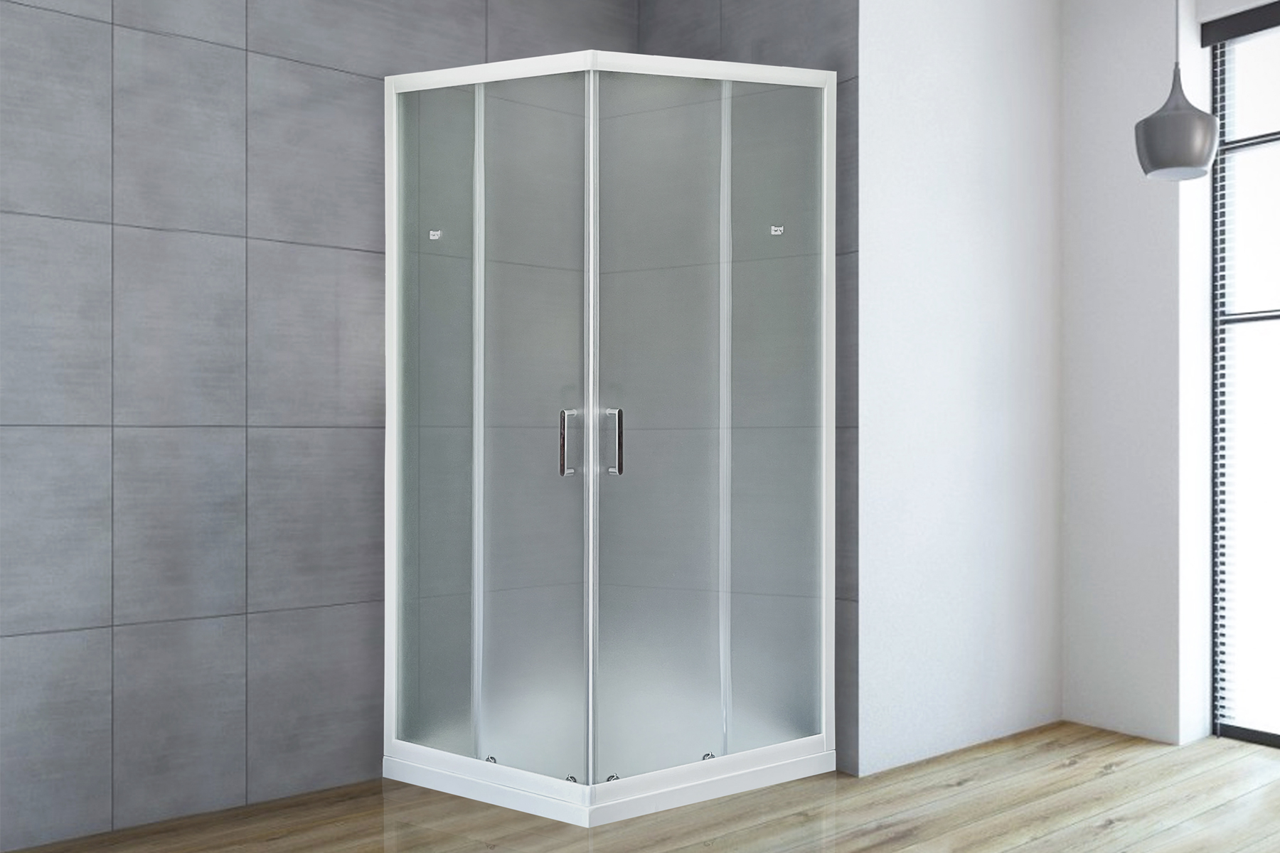 фото Душевой уголок royal bath rb hpd-c 110х90х185, матовое