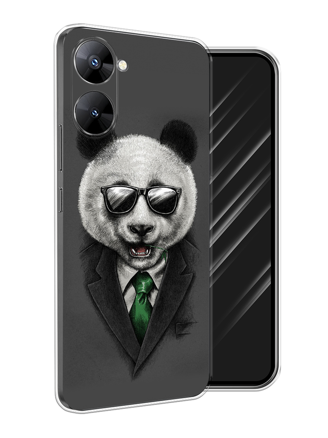 

Чехол Awog на Realme V30 5G/V30T 5G "Деловая панда", Серый;зеленый, 2513550-10