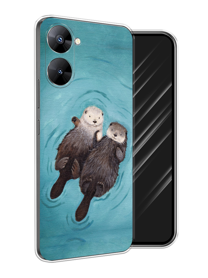 

Чехол Awog на Realme V30 5G/V30T 5G "Парочка бобров", Голубой, 2513550-10