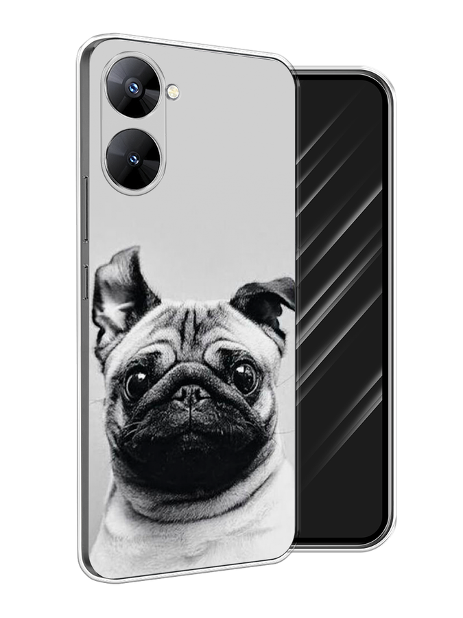 

Чехол Awog на Realme V30 5G/V30T 5G "Ушастый мопс", Серый, 2513550-1