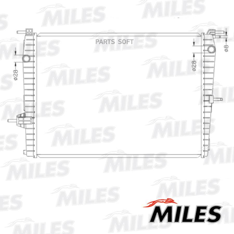

MILES Радиатор, охлаждение двигателя MILES ACRB218