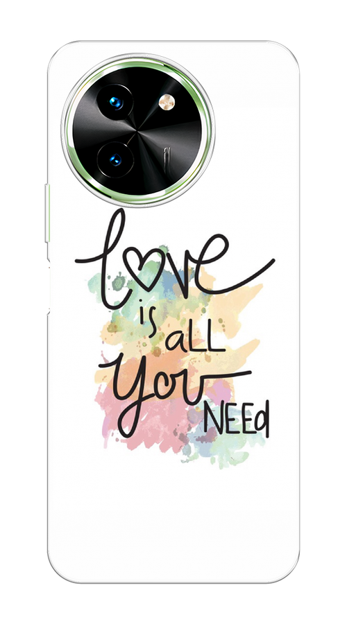 

Чехол на Vivo T3x/Y38 5G "Love is all you need", Белый;черный;зеленый, 2610750-1