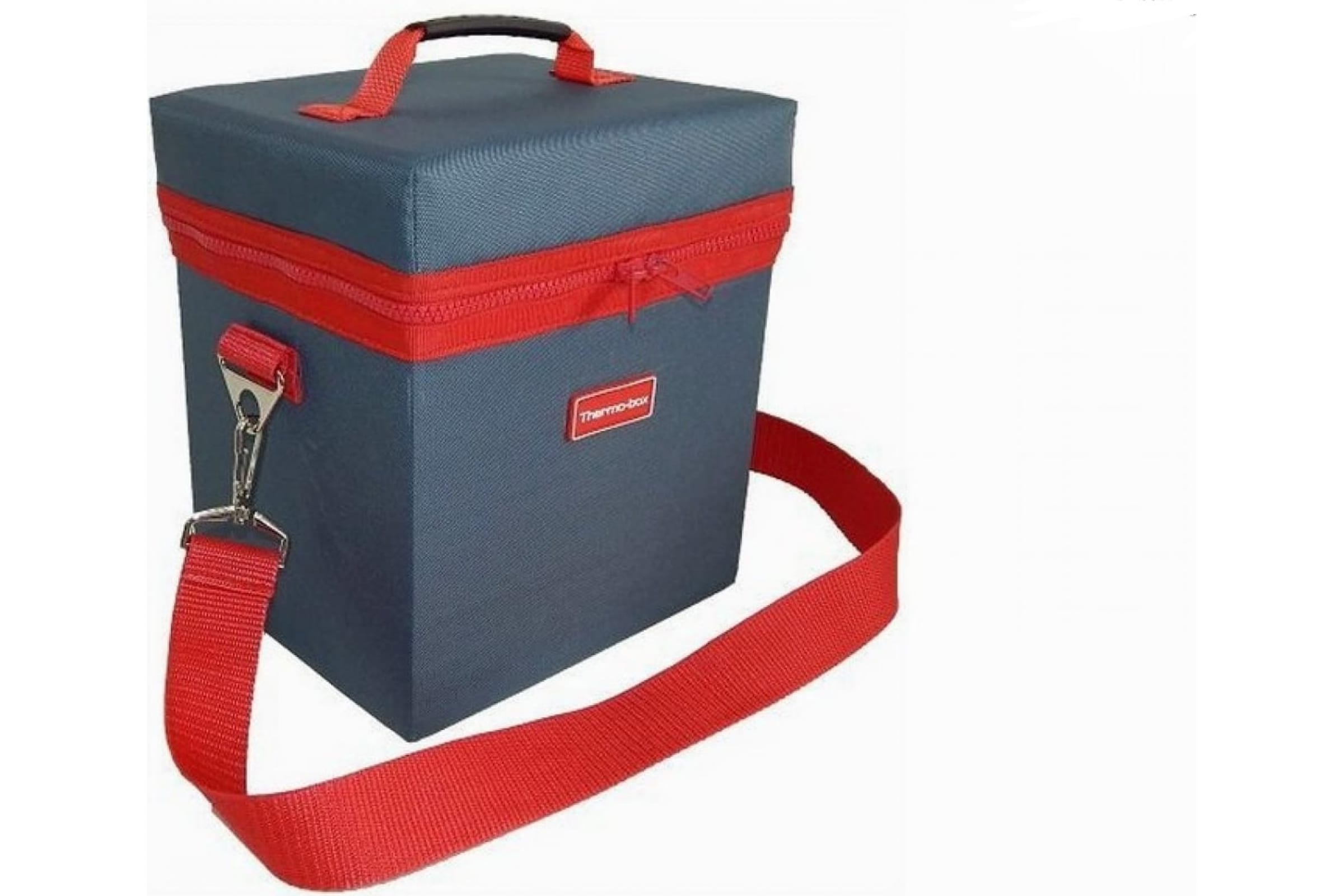 Термосумка Thermo-box (Термо-бокс). Размер М. Цвет: маренго с красной окантовкой.