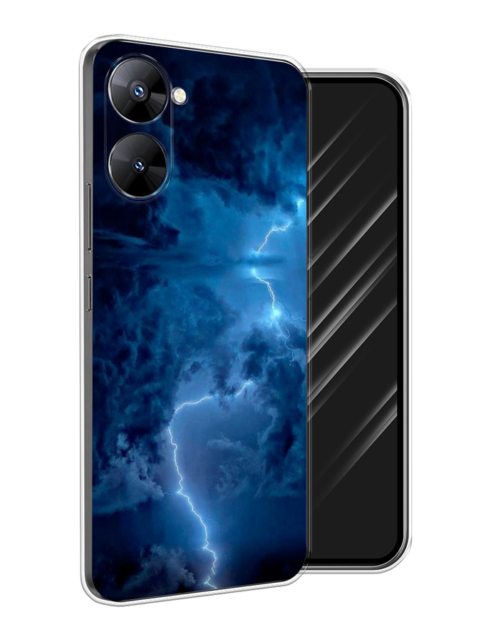 

Чехол Awog на Realme V30 5G/V30T 5G "Молния", Синий, 2513550-4