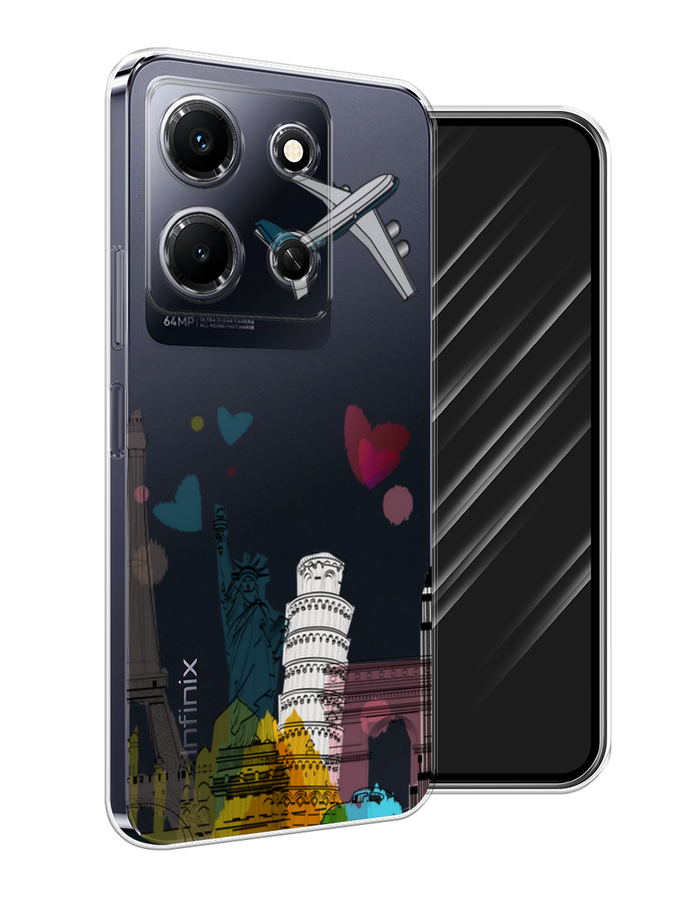 

Чехол Awog на Infinix Note 30i "Самолет путешествий", Желтый, 3104350-10