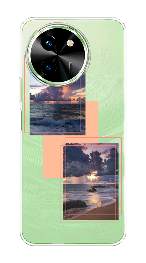 

Чехол на Vivo T3x/Y38 5G "Sky collage", Розовый;прозрачный;синий, 2610750-1