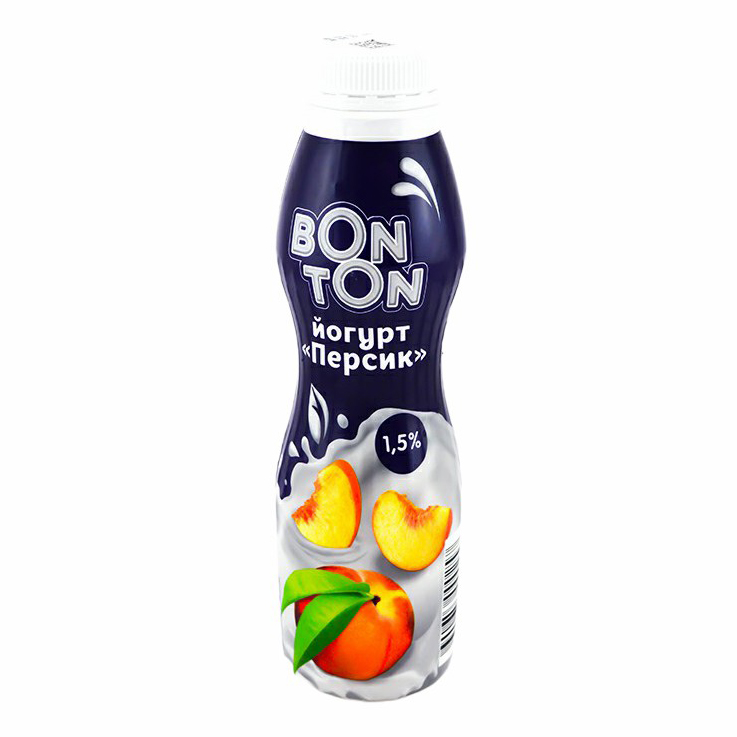 Йогурт питьевой Bon Ton с персиком 1,5% 250 г