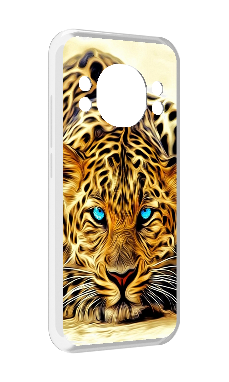 

Чехол MyPads Голубоглазый-гепард для Doogee S98 / S98 Pro, Прозрачный, Tocco