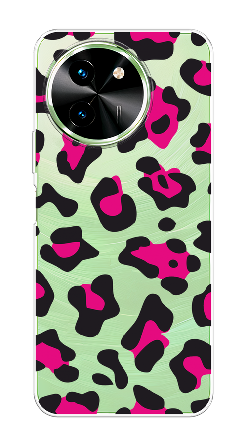 

Чехол на Vivo T3x/Y38 5G "Pink cow spots", Черный;розовый, 2610750-1