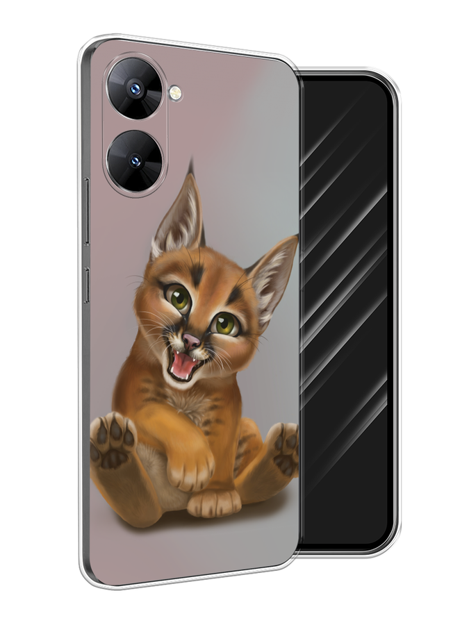 

Чехол Awog на Realme V30 5G/V30T 5G "Малыш рыси", Оранжевый;серый, 2513550-1