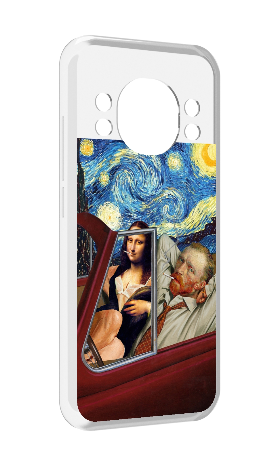 

Чехол MyPads Да-Винчи-в-одном для Doogee S98 / S98 Pro, Прозрачный, Tocco