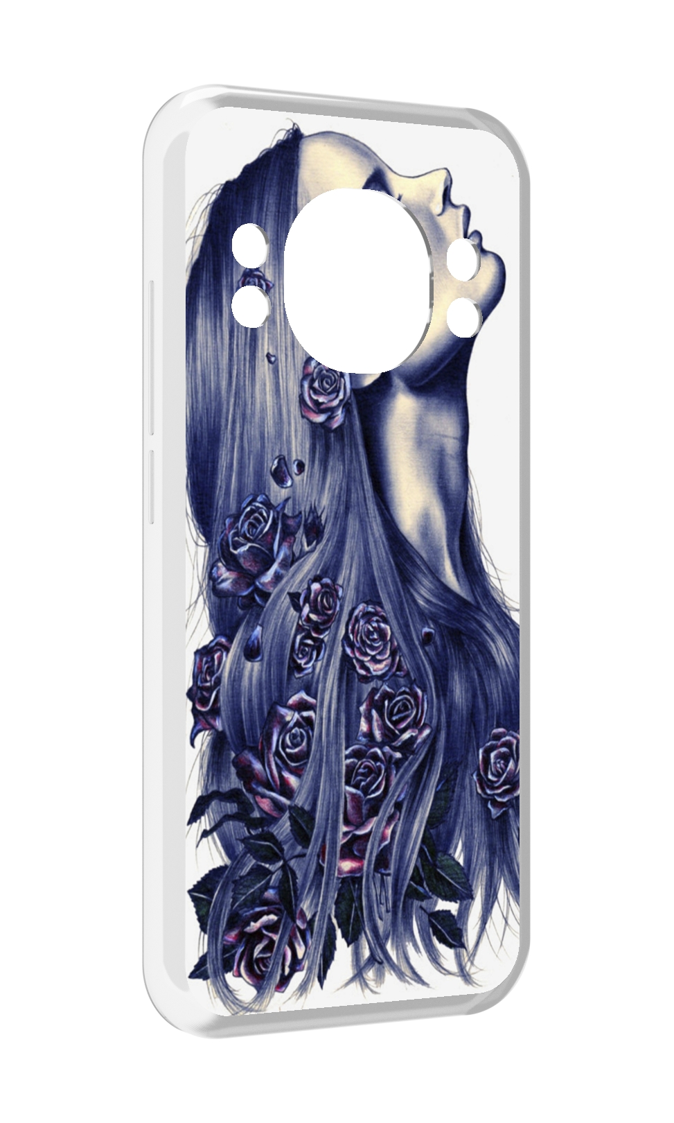 

Чехол MyPads Девушка с розами женский для Doogee S98 / S98 Pro, Прозрачный, Tocco