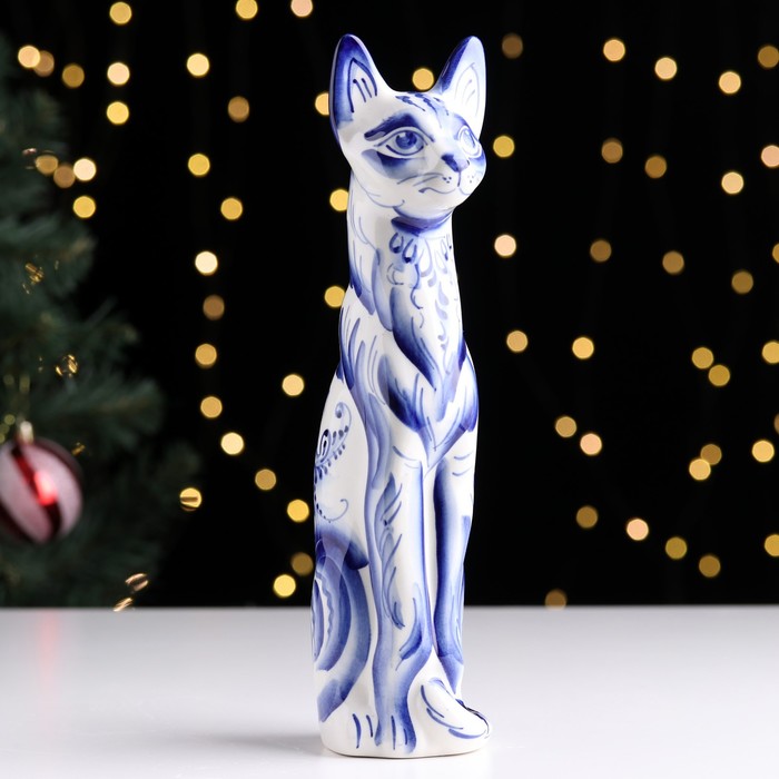 

Сувенир Кошка, гжель