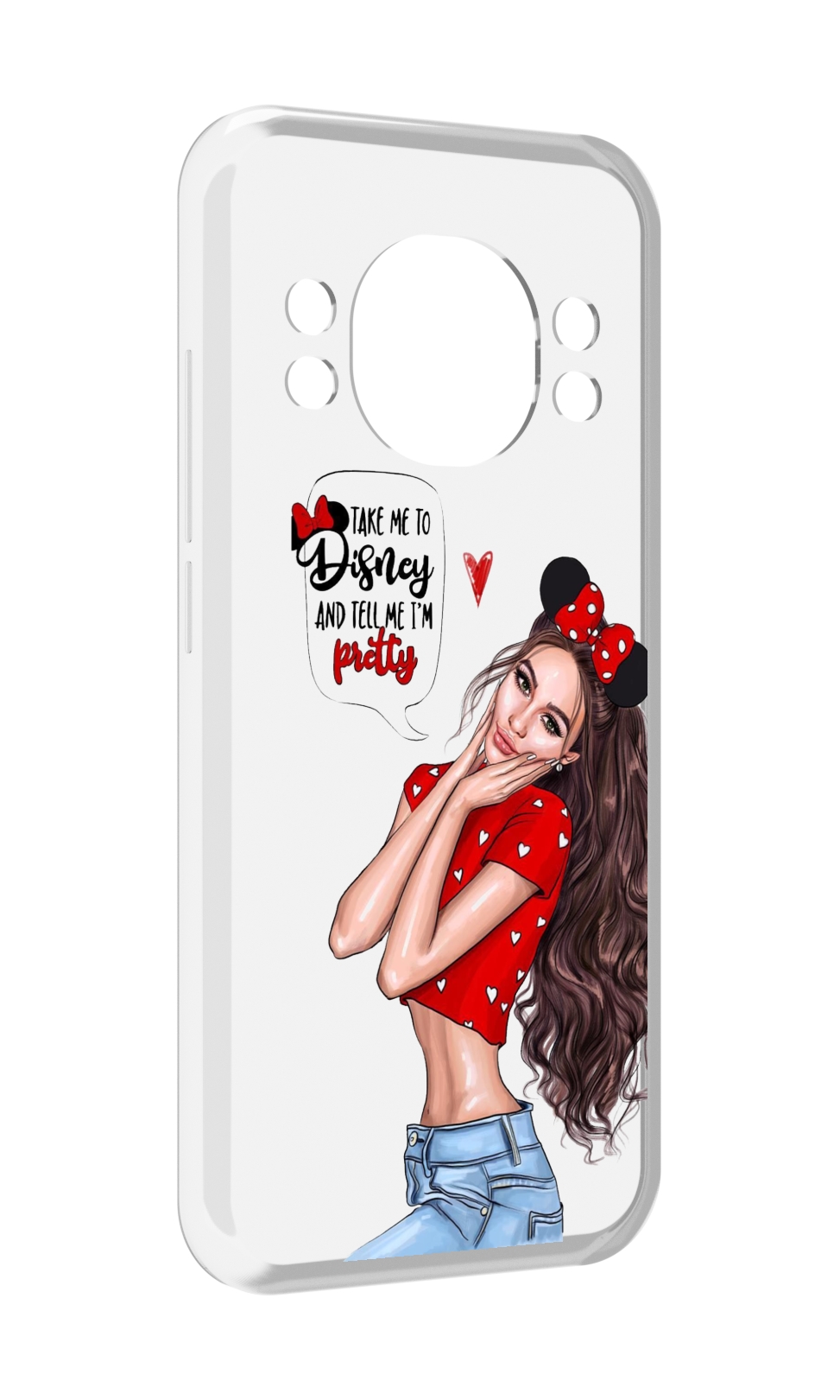 

Чехол MyPads Девушка-Мини женский для Doogee S98 / S98 Pro, Прозрачный, Tocco