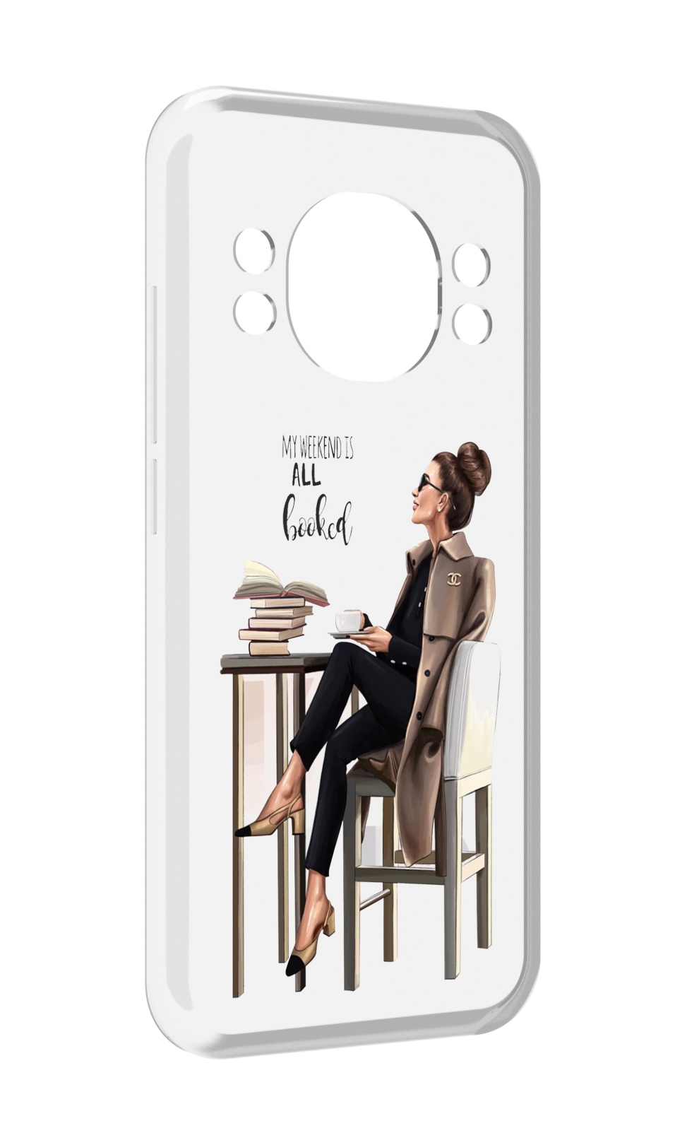 

Чехол MyPads Девушка-в-кофейне для Doogee S98 / S98 Pro, Прозрачный, Tocco