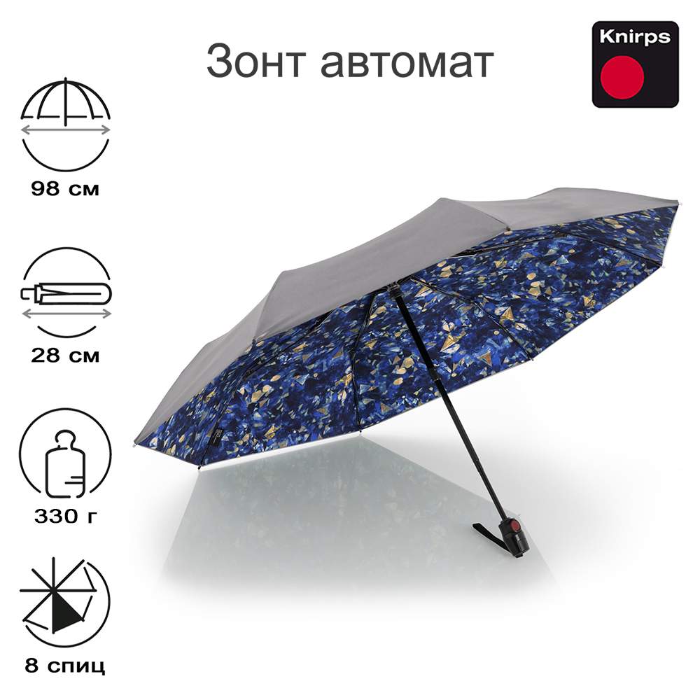 Зонт женский Knirps T200 Medium Duomatic NEW FEEL LAPIS 6155₽