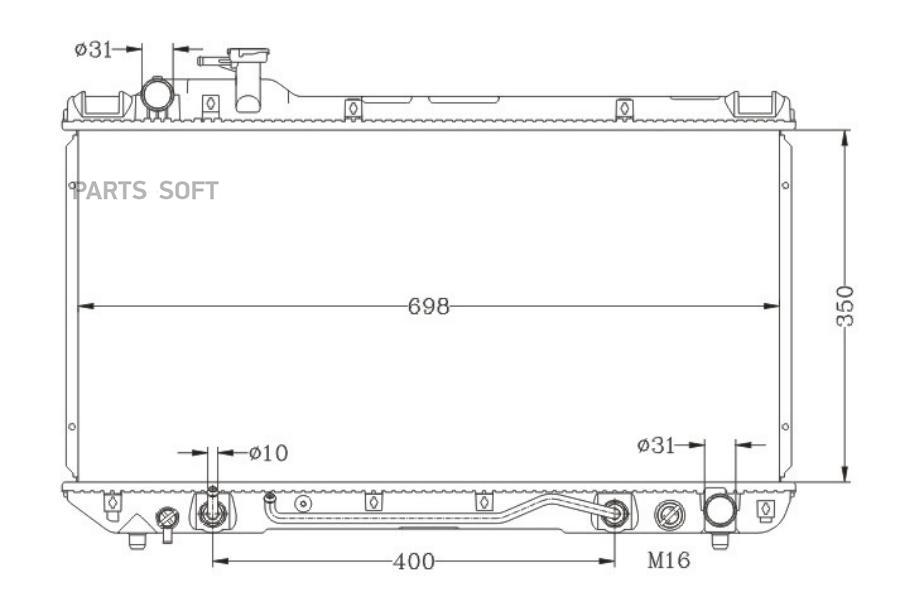 

MILES Радиатор, охлаждение двигателя MILES ACRB224