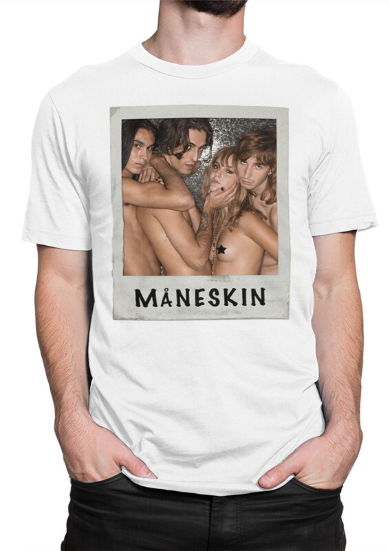 фото Футболка мужская dreamshirts манескин - maneskin белая xs