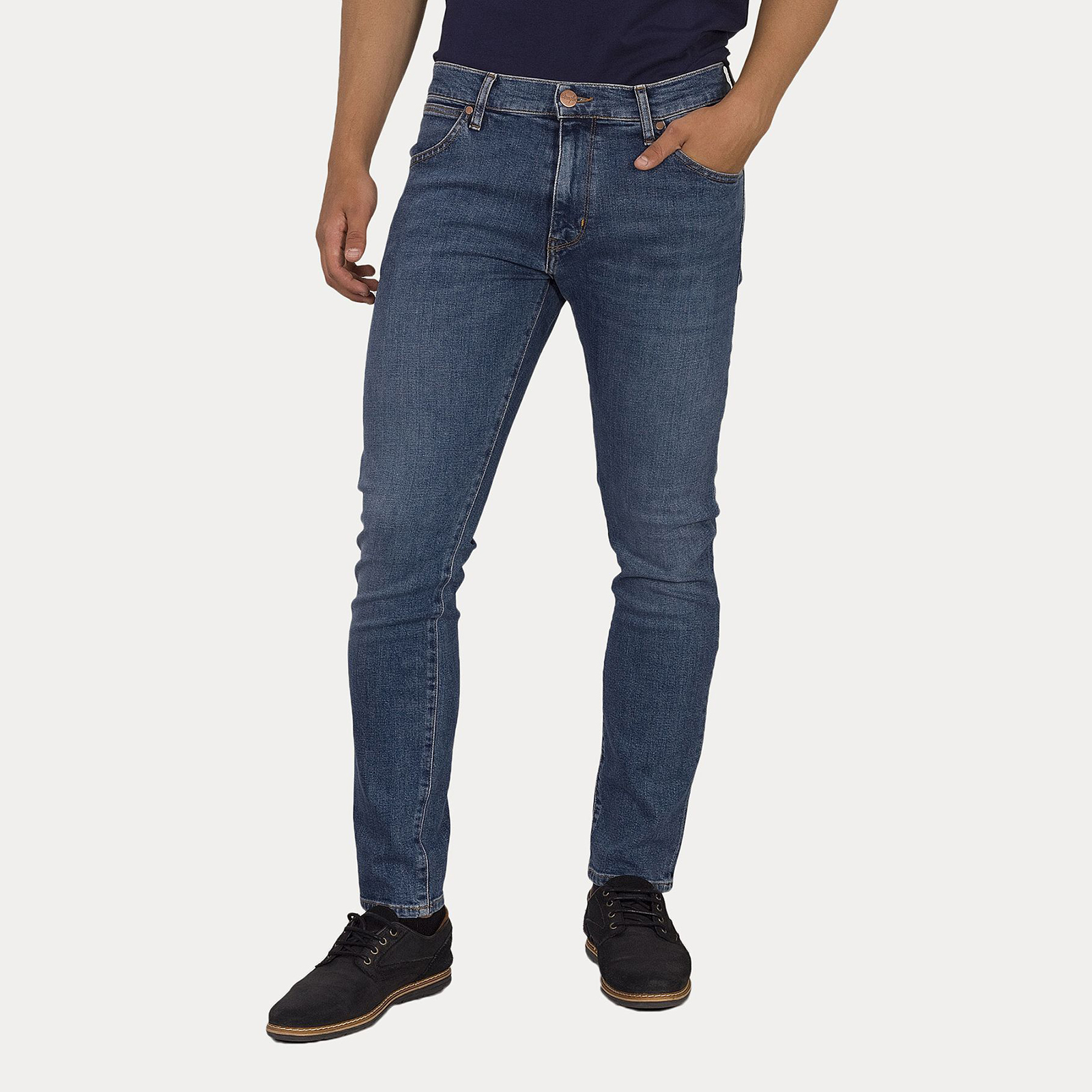 фото Джинсы мужские wrangler men larston jeans синие 31/34