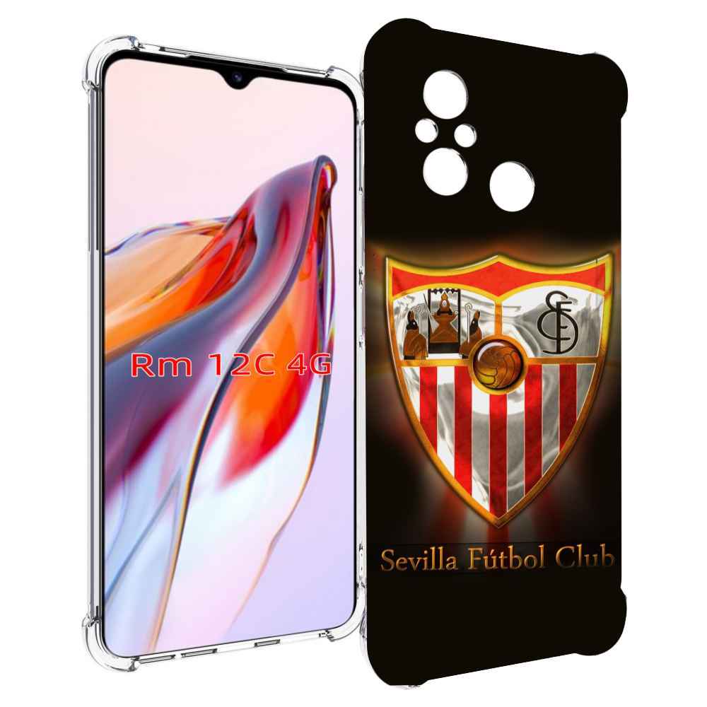 

Чехол MyPads фк севилья испания мужской для Xiaomi Redmi 12C / Poco C55, Tocco