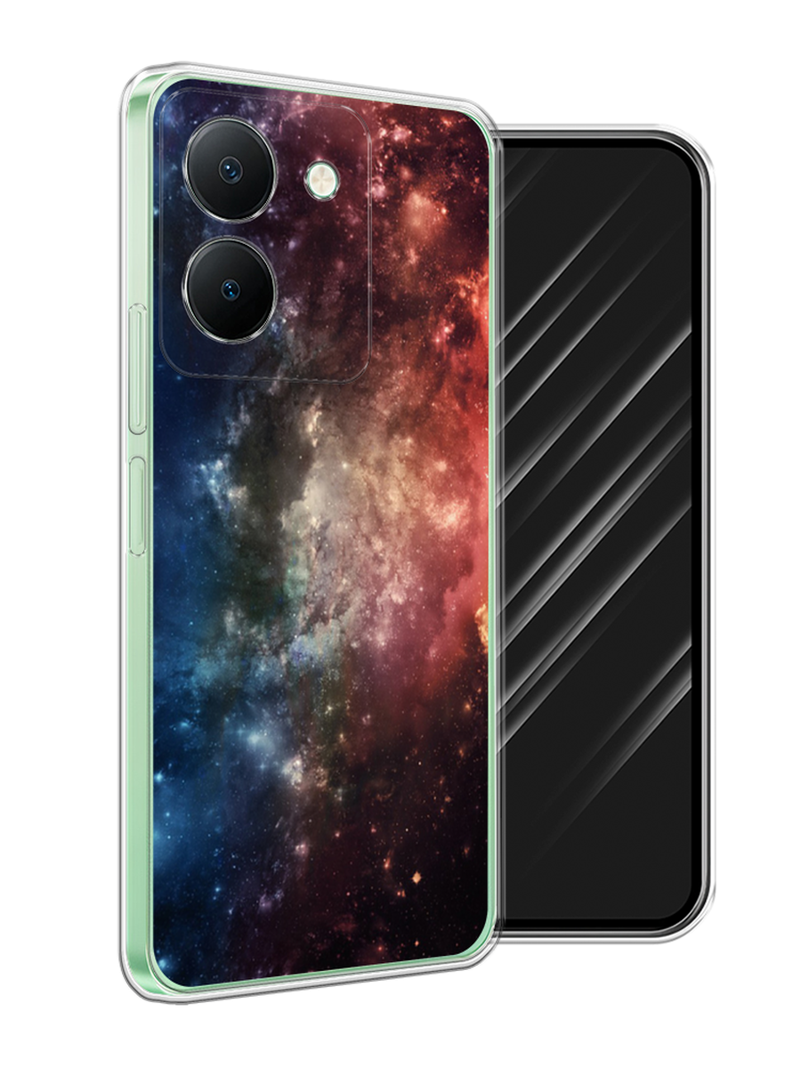 

Чехол Awog на Vivo Y27S "Космос", Синий;бежевый;красный, 269750-1