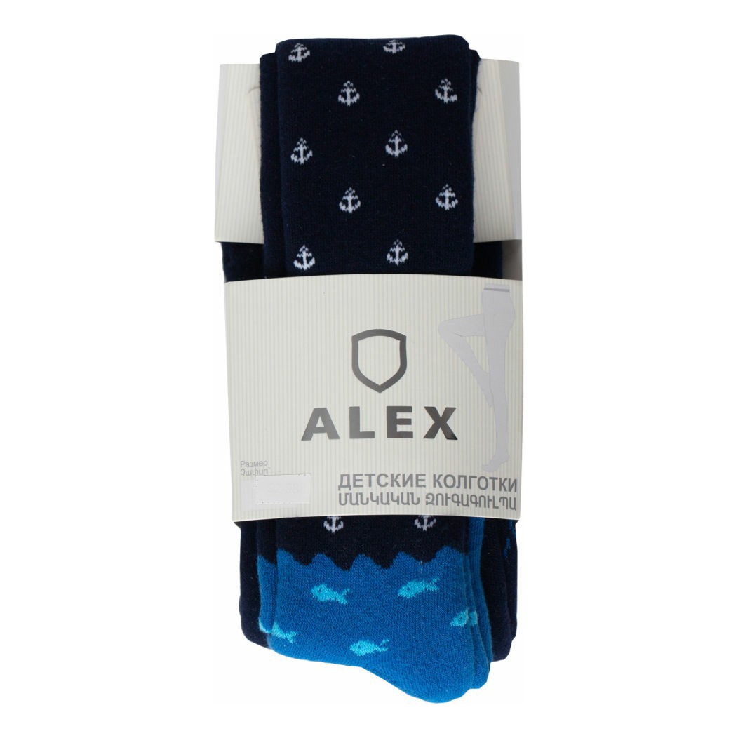 

Колготки детские Alex Textile Рыбки синие 80-86