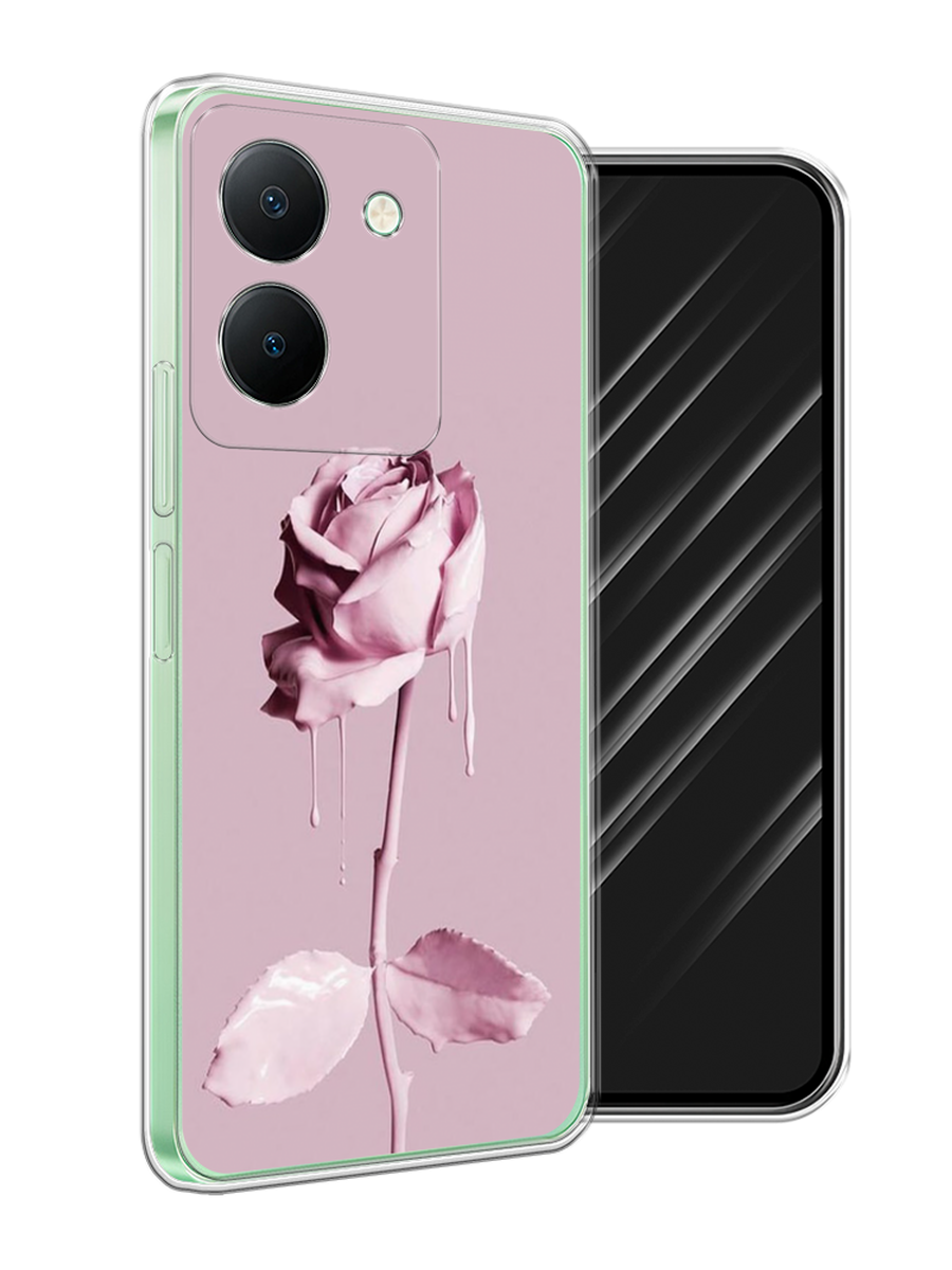 

Чехол Awog на Vivo Y27S "Роза в краске", Белый;розовый, 269750-1